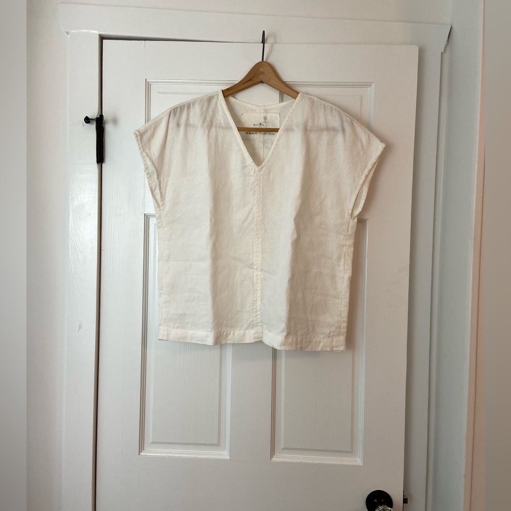 notPERFECTLINEN Malta Top in White